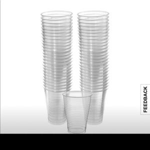 Clear plastic 12oz cups